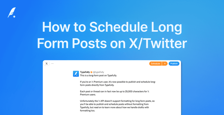 How to Schedule Long Form Posts on X/Twitter